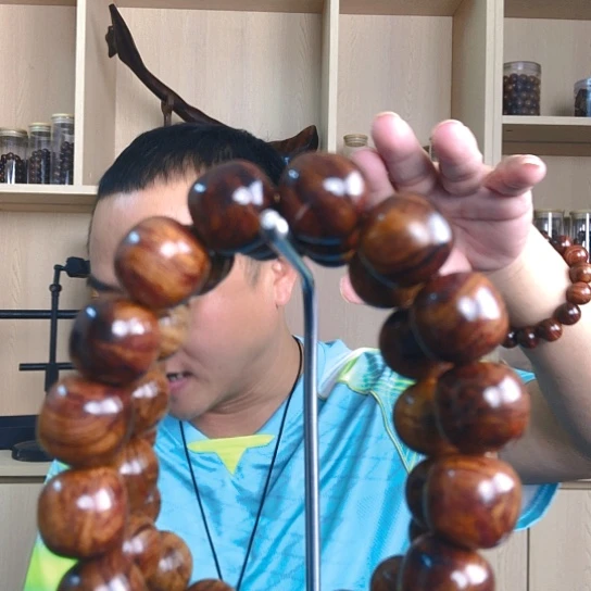 黄花梨/降香黄檀手串/手链海南黄花梨1.3桶珠手串