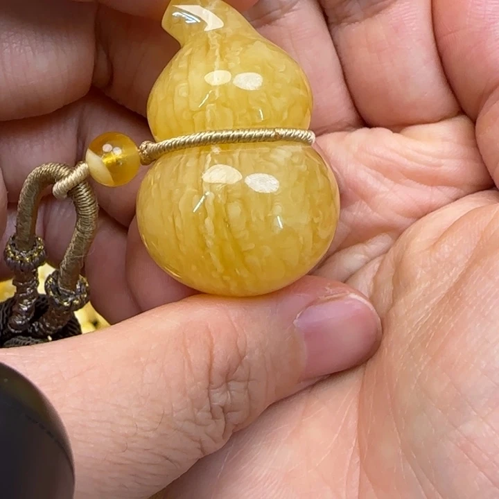 初***袮未镶嵌颈饰蜜蜡天然蜜蜡