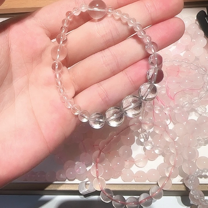 水晶手串未镶嵌白水