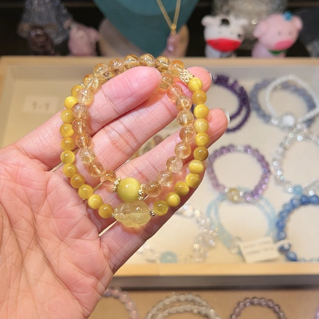 水晶手链未镶嵌金霸