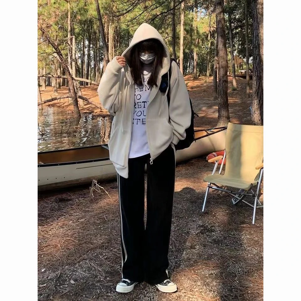 10.24【400-599】重磅潮牌男女同款外套卫衣拉链开衫休闲风慵懒上衣