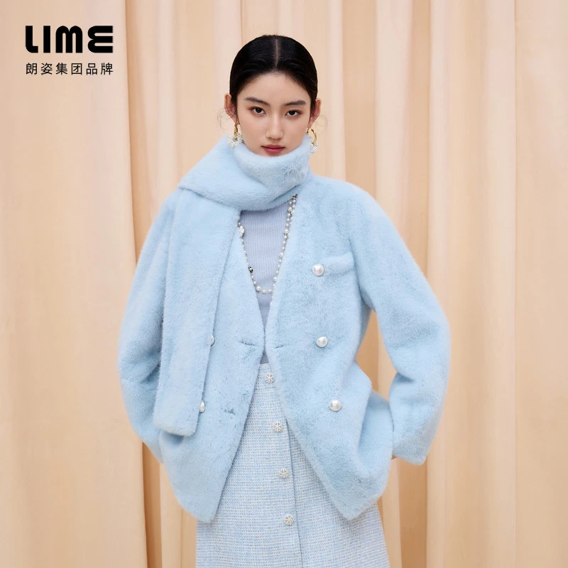 人造皮草 【千颂妮专享】LIME/莱茵冬季千金皮草大衣LDGD9AFHC801