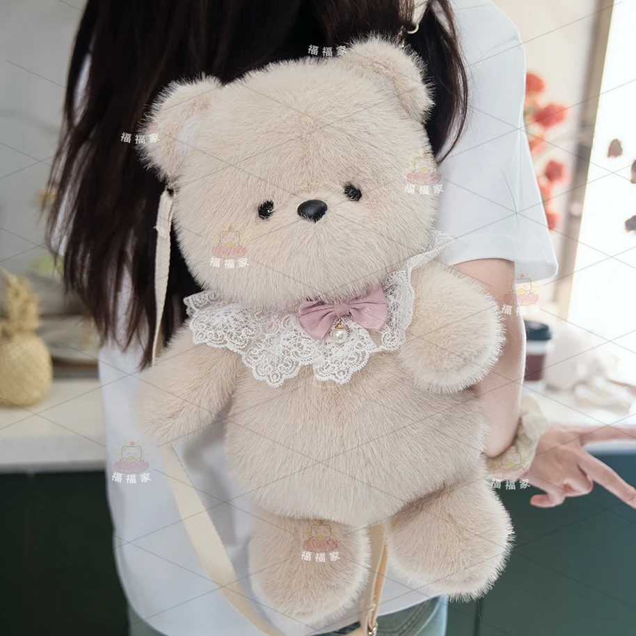 跑跑动物背包玩偶娃娃公仔毛绒玩具抱枕女生睡觉生日礼物情人节ff