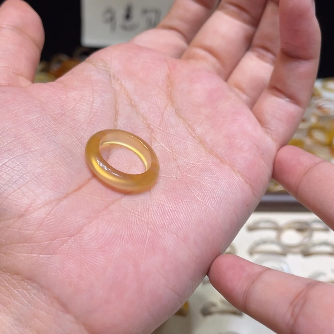 玛瑙/玉髓未镶嵌戒指247号港9 默认瑕疵