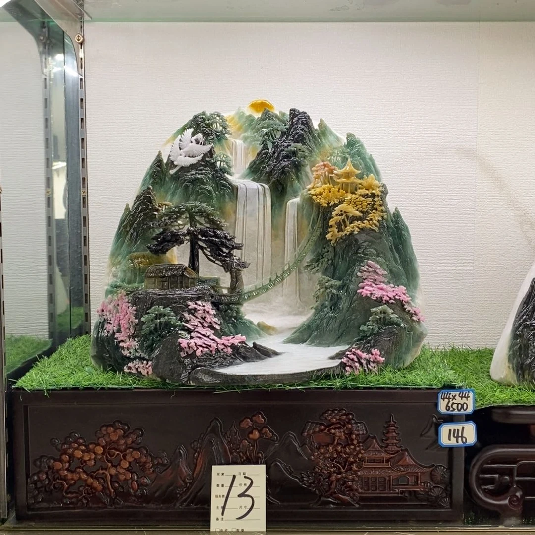 玉意境山水手工雕刻