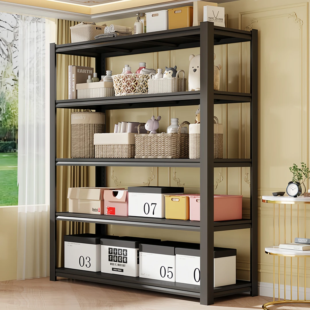 厨房家庭杂物落地货架快递超市置物架角钢仓库储物多层收纳展示架