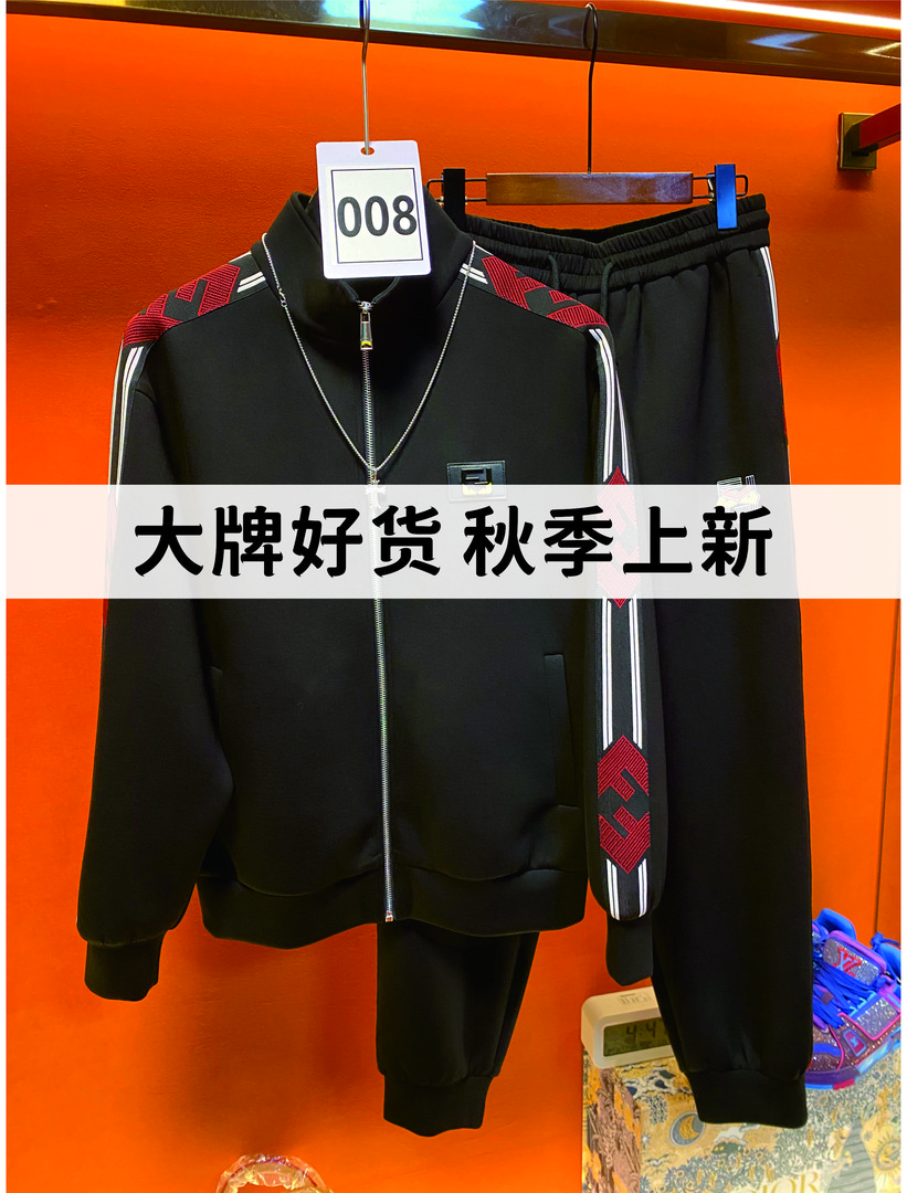 【W5055】2025年秋季新品针织套装重磅刺绣百搭男女同款