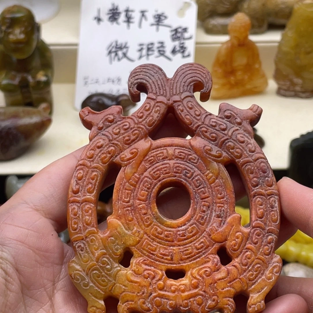 未镶嵌蛇纹石玉颈饰108