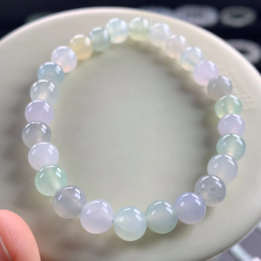 翡翠未镶嵌手链卡7.2