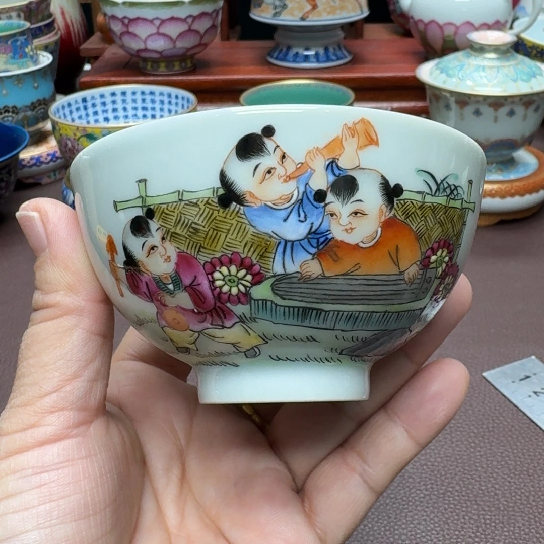 瓷片景德镇仿古手工制作精品展示