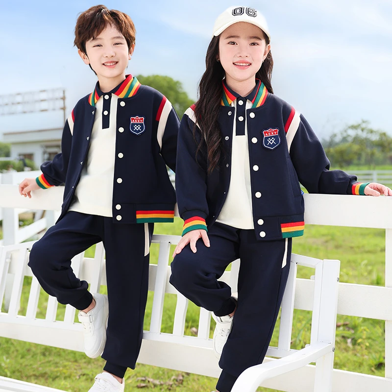 儿童校服小学生运动会服装春秋款幼儿园夏季园服班服棒球服定制中