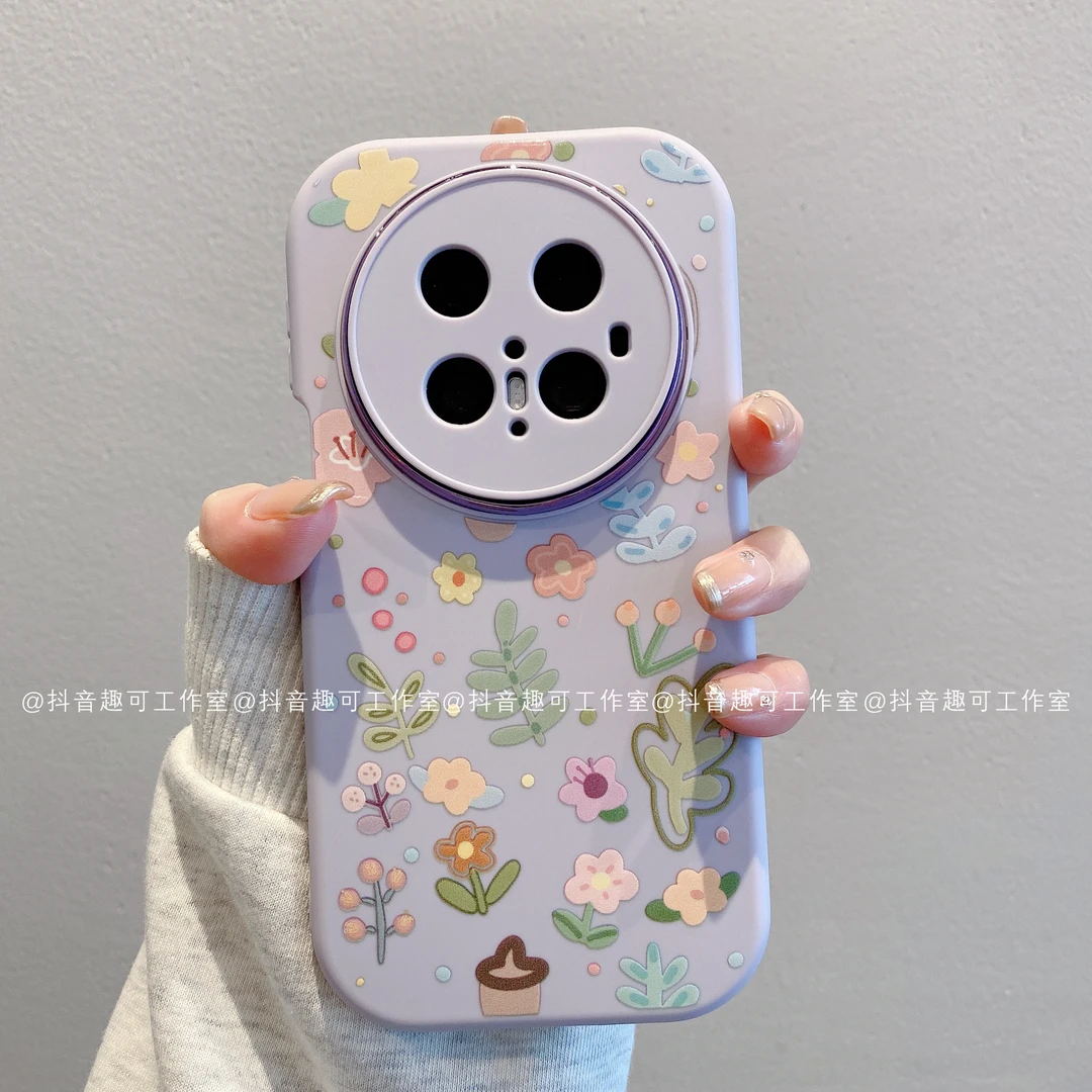 （华为mate70系列）小胖妹适用华为mate70/70pro高级手机壳栗子碎花