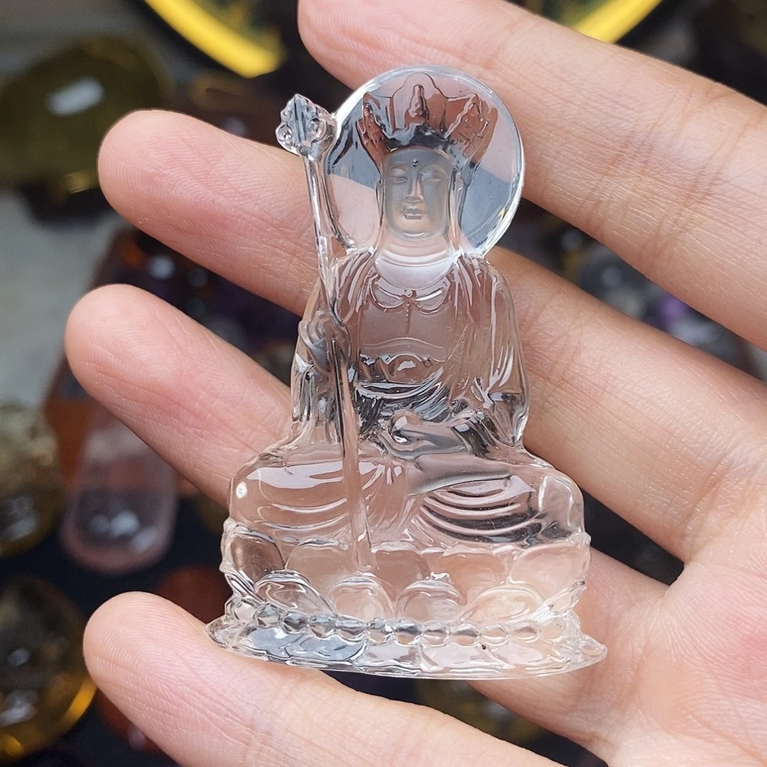 颈饰未镶嵌水晶地藏王放漏