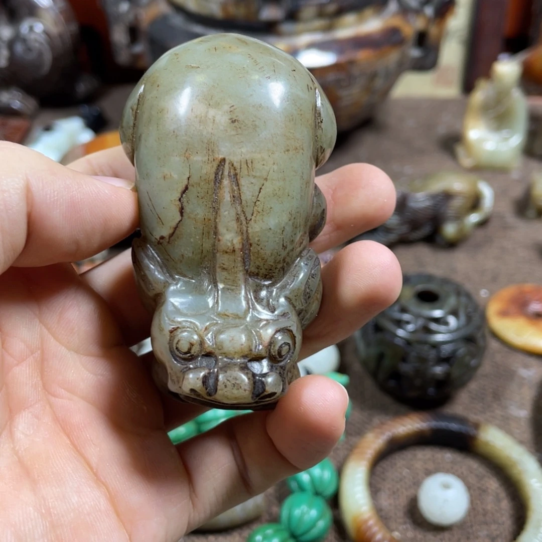 和田玉未镶嵌吊坠(不含链)