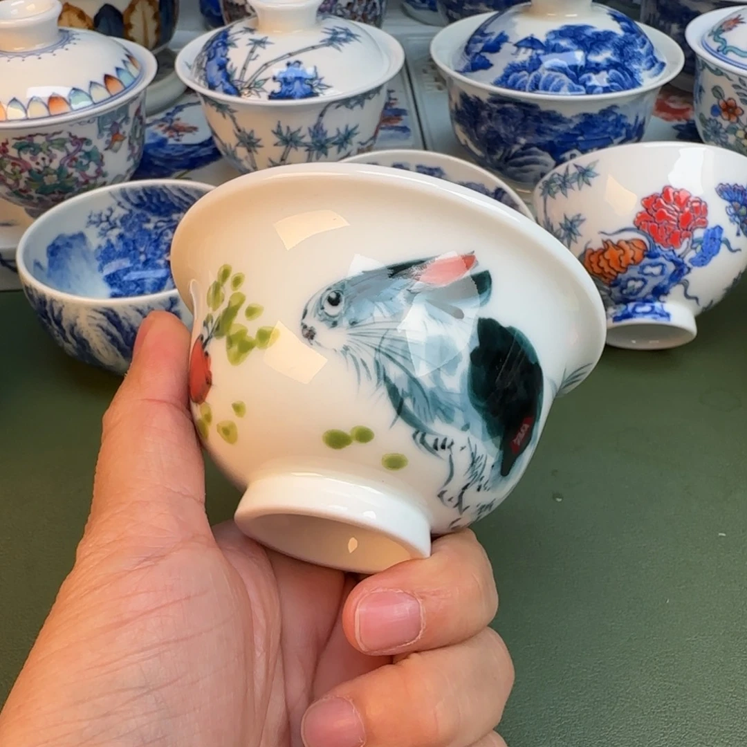 陶纯手工纯手绘茶具338