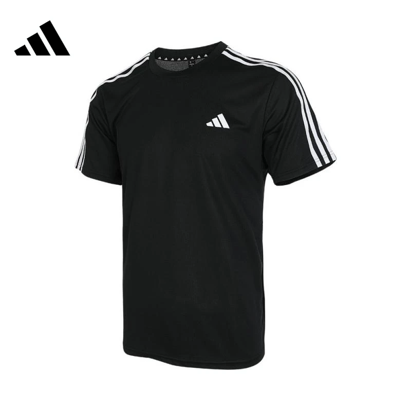 adidas阿迪达斯男子TR-ES BASE 3S T针织无领短T恤IB8150