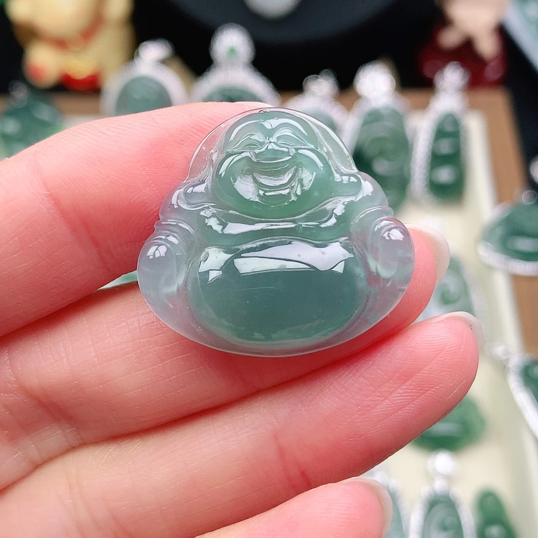 翡翠未镶嵌颈饰吊坠