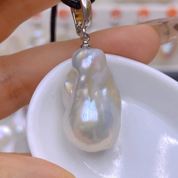 未镶嵌淡水珍珠吊坠(赠链)