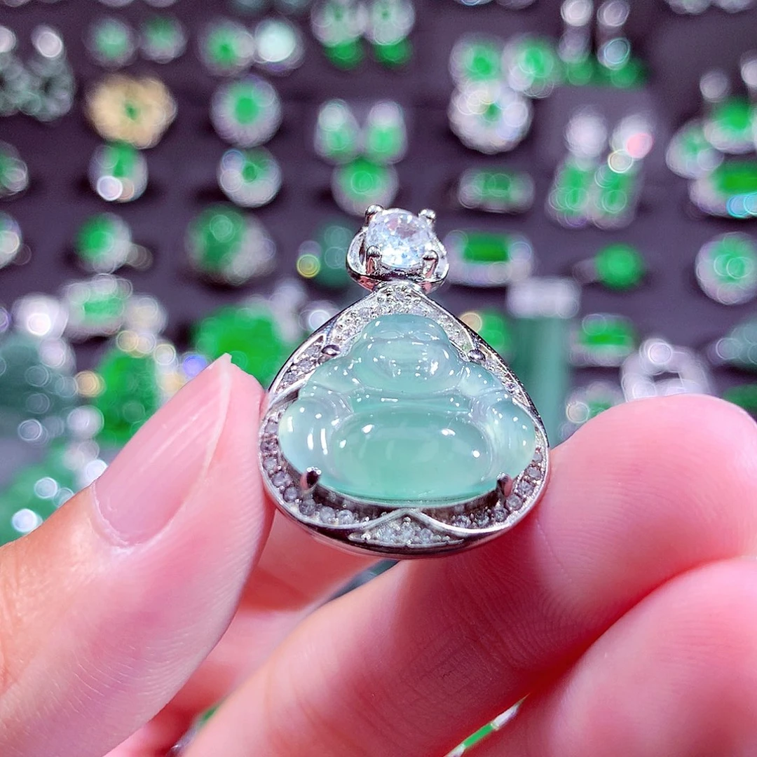 翡翠未镶嵌颈饰天然