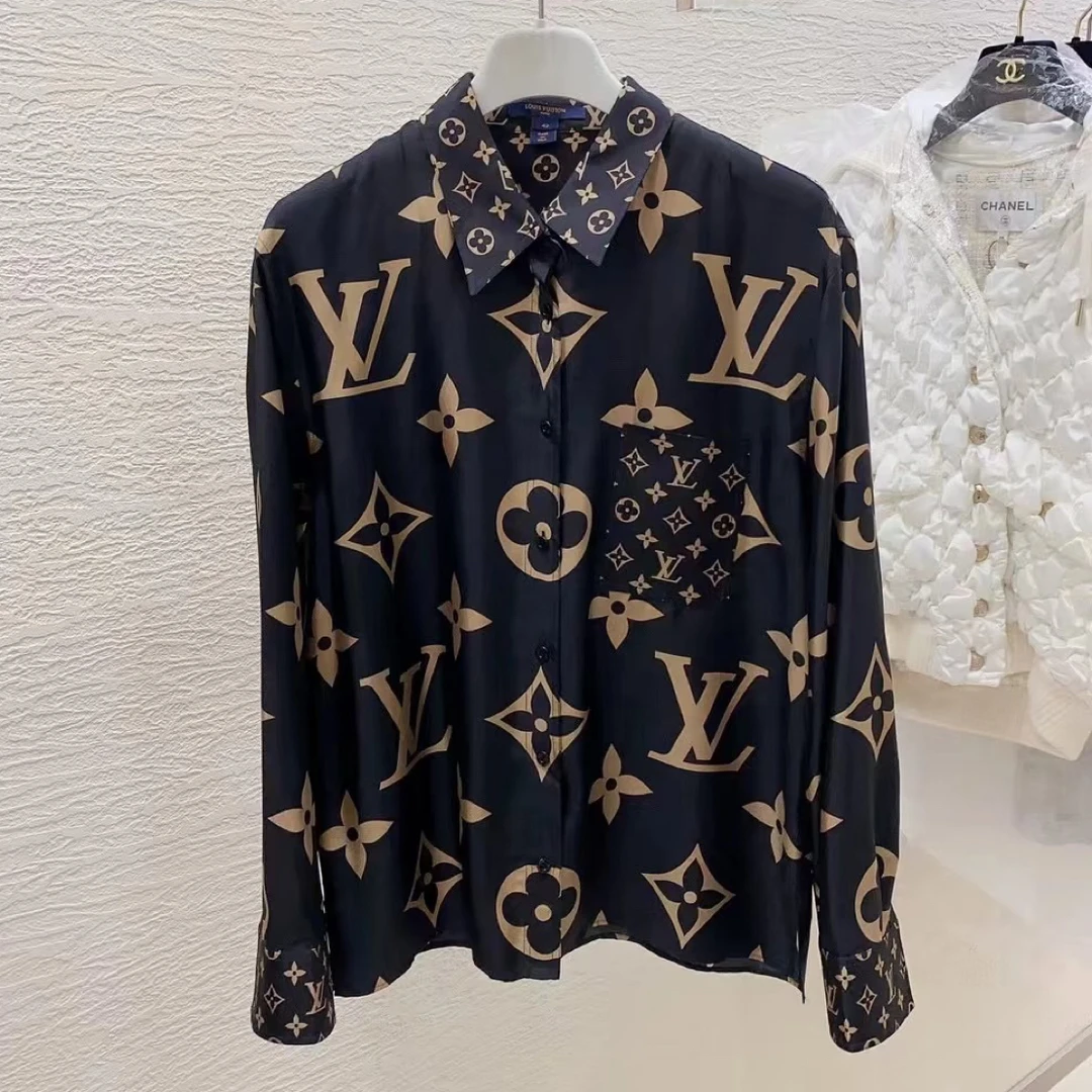 99新 LouisVuitton/路易威登 Tsan0827/大LOGO衬衣/尺码38