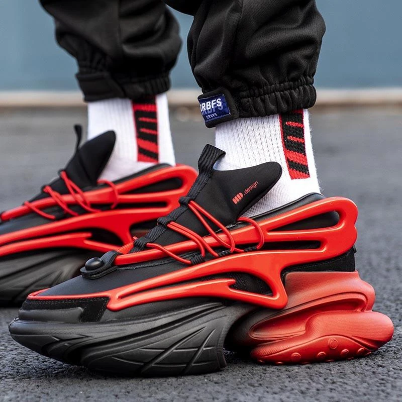 网红潮牌飞船鞋炸街小众老爹鞋运动增高男士鞋子潮鞋