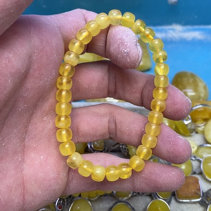 蜜蜡裸石未镶嵌多样性发货