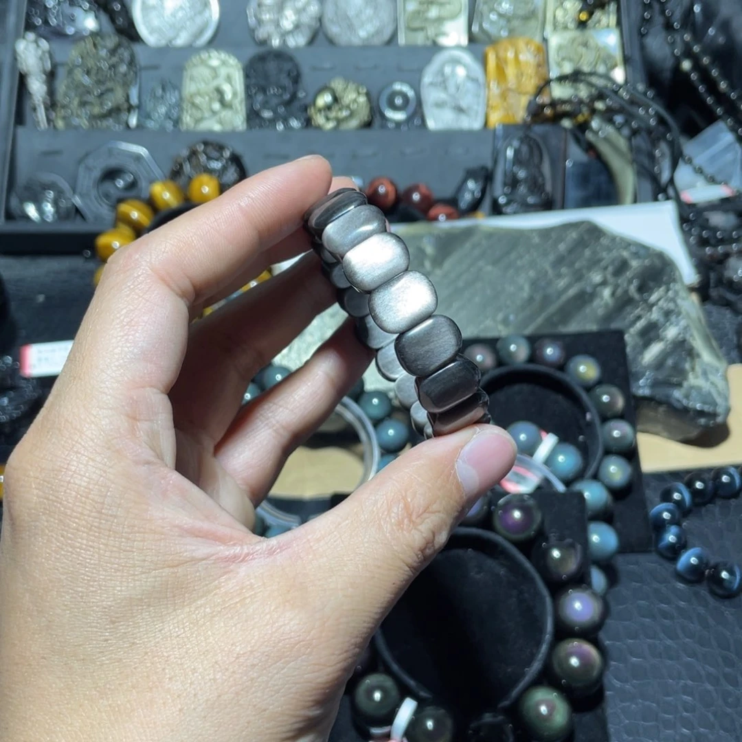 黑曜岩珠宝奇石未镶嵌