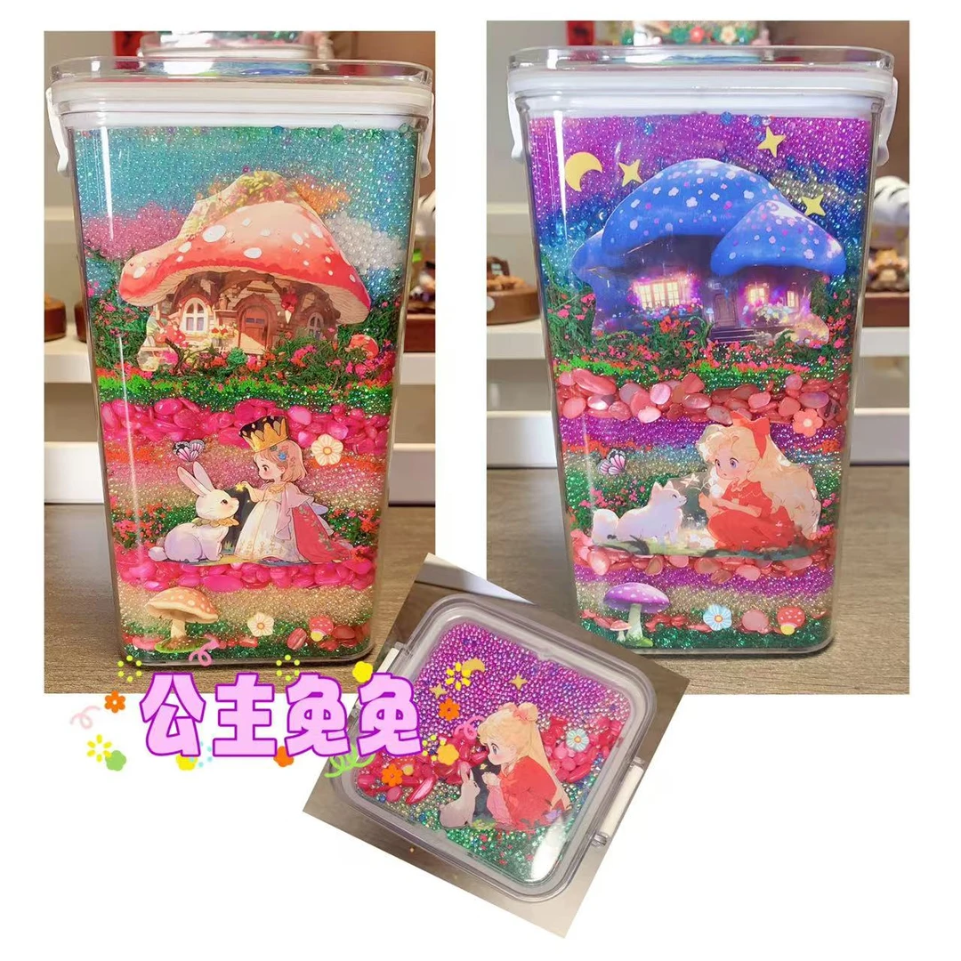 【成品罐子】美甲手工铺层罐子DIY摆件可爱ins