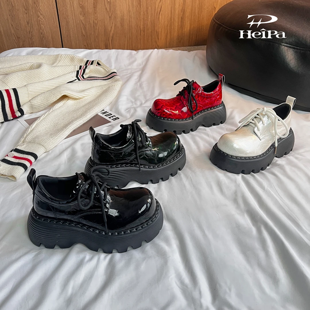 【HeiPa】付小付家【珍珠极光白】春季穿新款厚底时尚韩版女鞋