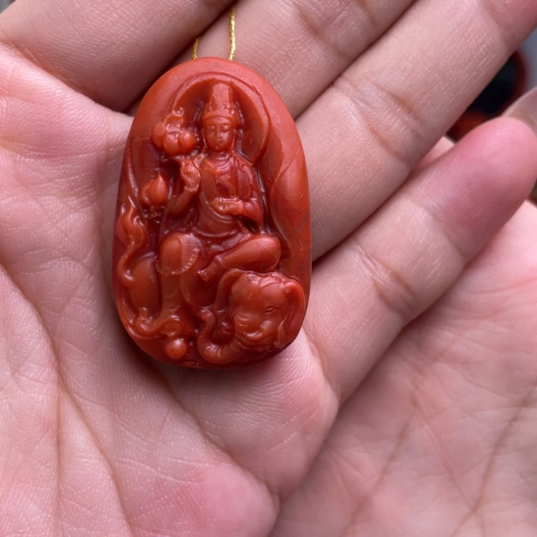 【闪购商品】未镶嵌普贤南红玛瑙