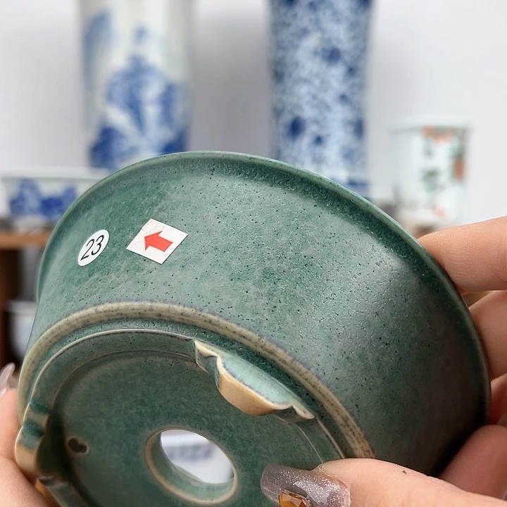 红陶༺****༻手工盆。………