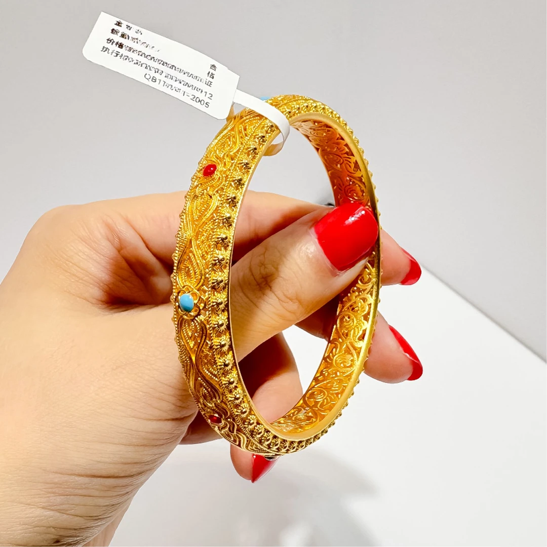 足银银制品 银饰品 编号：1628082535花丝手镯