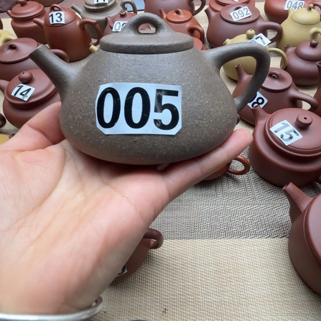 紫砂茶壶青降坡子冶200cc微瑕