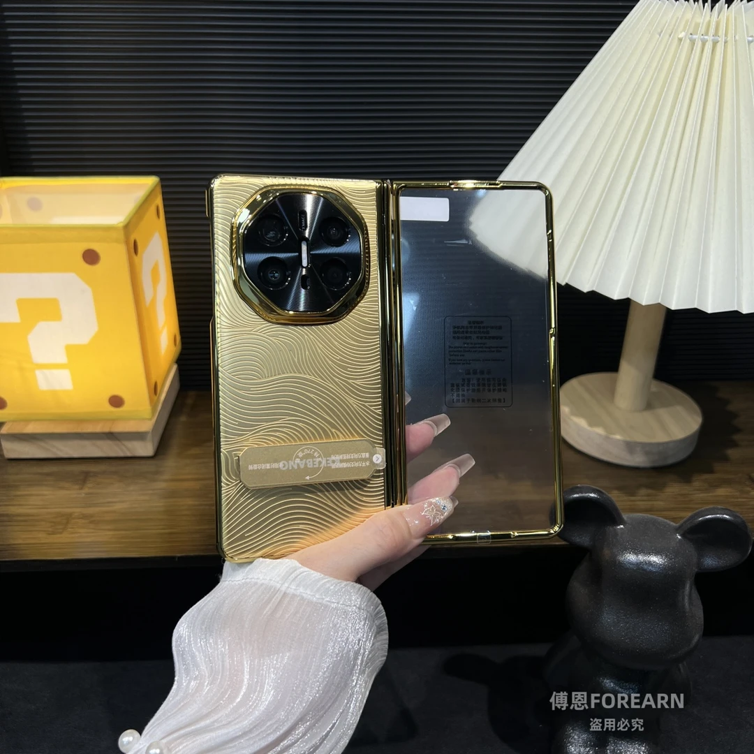 适用于真24K镀金华为MateX6手机壳高端matex5折叠屏matext保护套