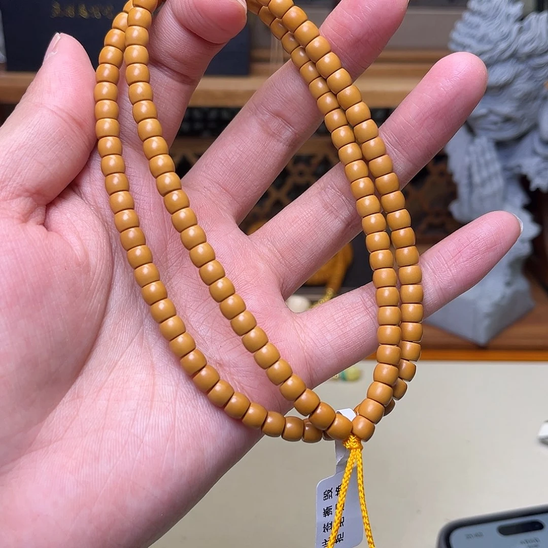 橄榄核手串/手链【听松文玩】sss级工艺精品橄榄核尖长串6.0素