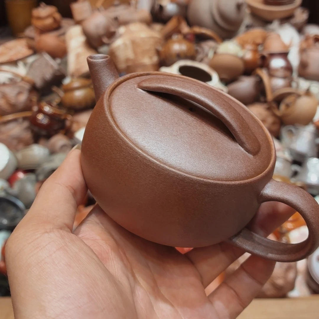 柴烧老岩泥手工茶器皿