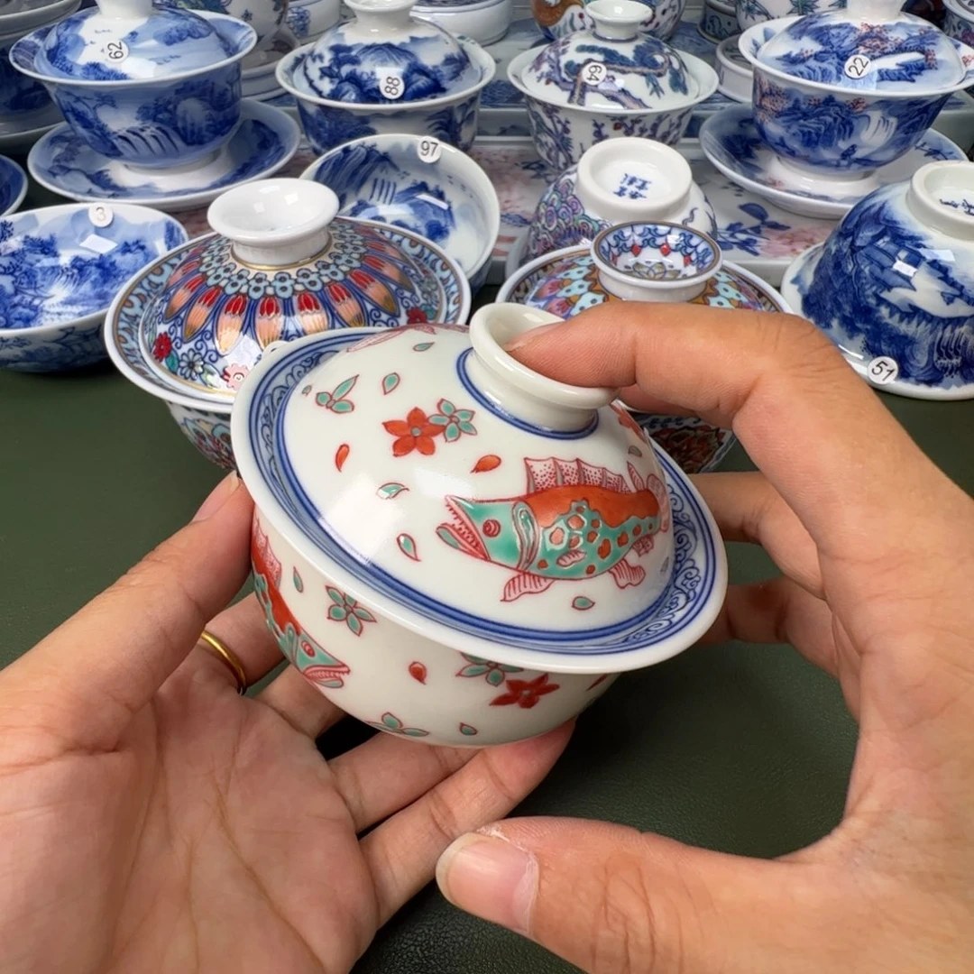 景德镇纯手工纯手绘茶具木木91