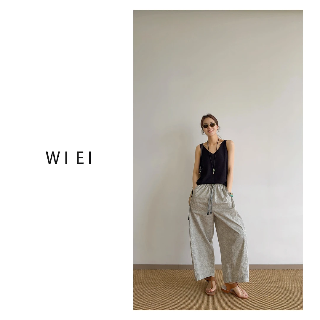 《WI EI》醋酸棉透气干爽_时髦叠穿风针织吊带 HM2529002