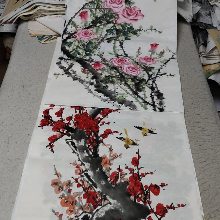 秋***山国画国画花鸟花鸟花鸟