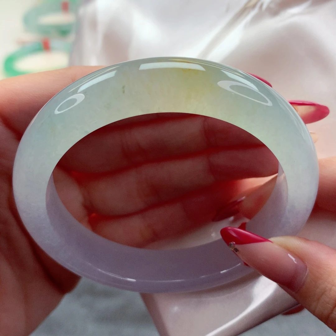 未镶嵌手镯翡翠9913梧桐大道 冰透 完美