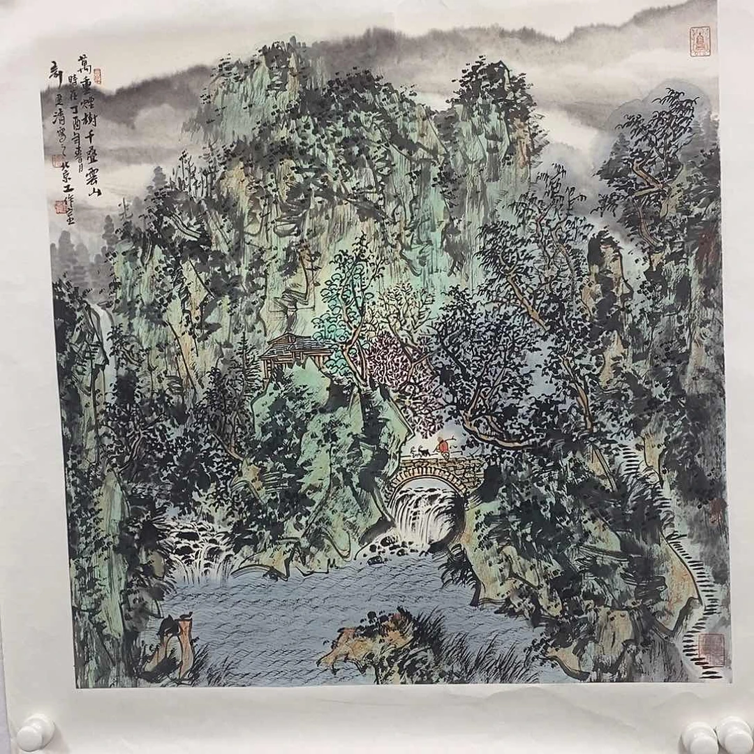 国画夜**雪国画作品欣赏