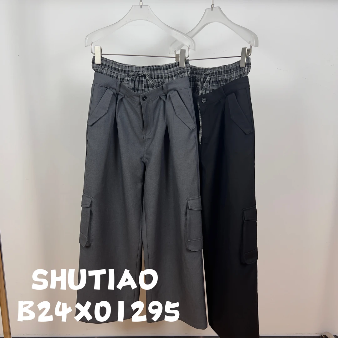 【SHUTIAO】2024秋冬：新款小众设计款裤子B24X01295