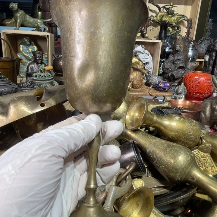 大阪回流铜器摆件6有小凹