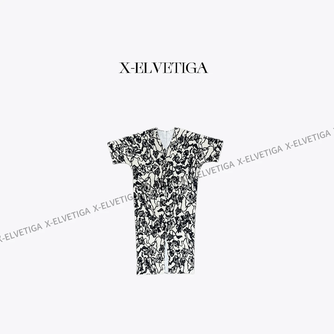 【X-ELVETIGA】松弛美学/时尚大气百搭宽松版V领连衣裙