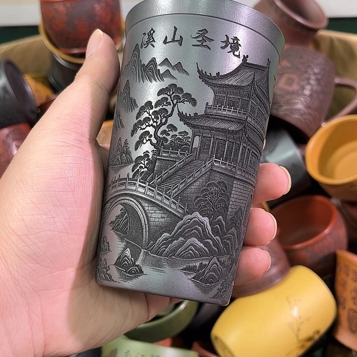 茶杯紫砂全手工紫砂主人杯