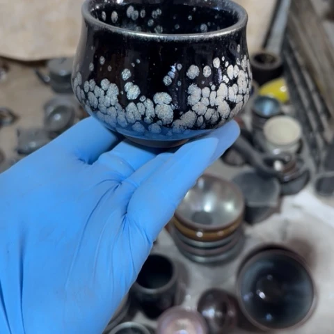 茶盏建阳建盏微瑕佛度
