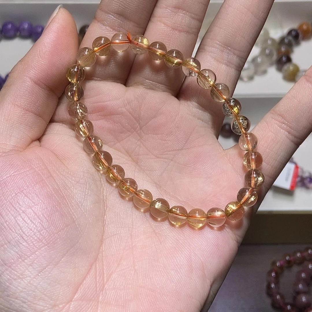 未镶嵌手链水晶板钛金发晶拍三发一