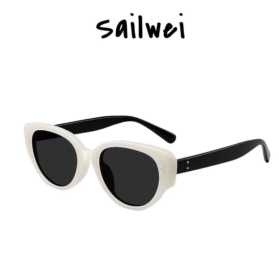 Sailwei太阳墨镜女款适合方圆脸新防紫外线窄小框高级感猫眼近视