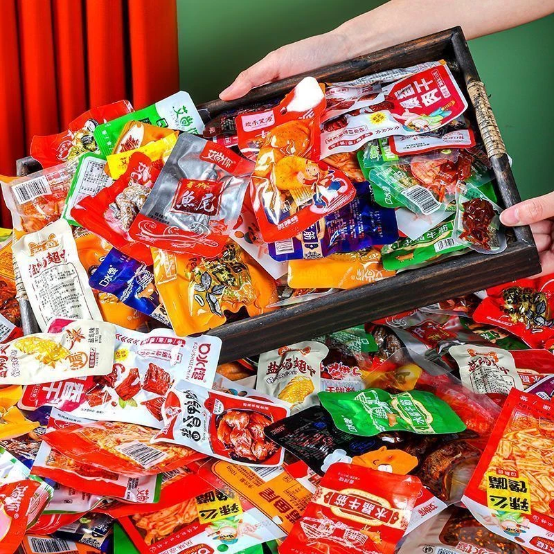 40包辣卤小包零食 随机混合40包