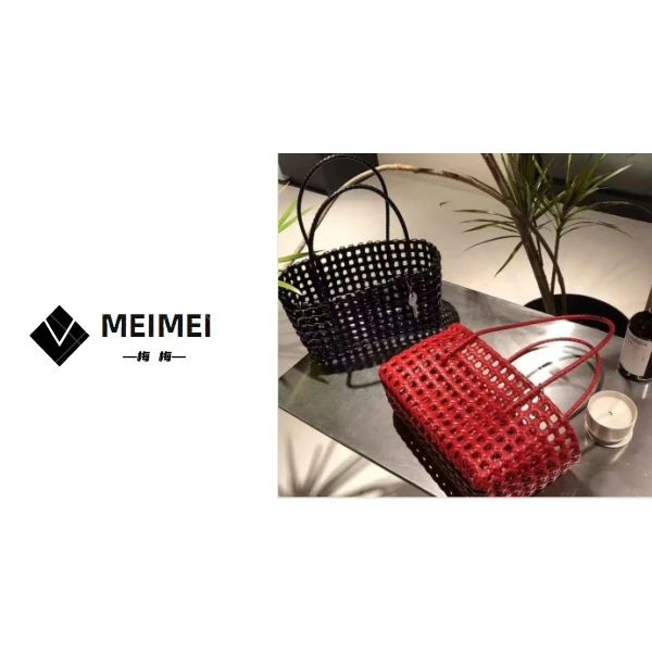 XMM.【GZ菜蓝子包】轻奢时尚百搭单肩手提重工夏季肩包气质女士镂空